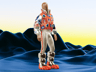 Leggings mockup. Puffer jacket & Puffer shoe. Edit online!