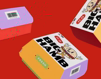 ProVisual — Burger Box 3D mockup and 3D model - create your perfect project online