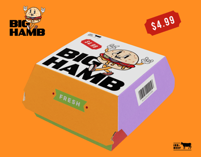 ProVisual — Burger Box 3D mockup and 3D model - create your perfect project online