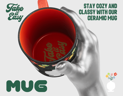 ProVisual —  Mug with Hand 3D mockup and 3D model - see every detail and customize online
