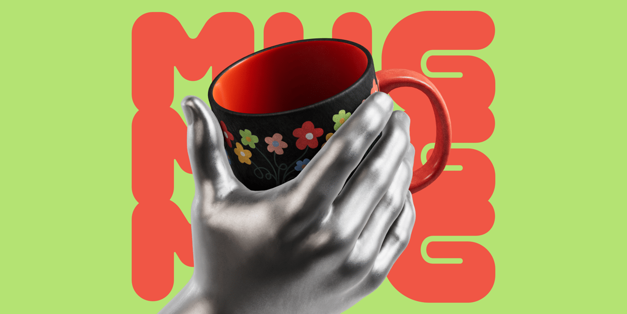 ProVisual — Mug with Hand 3D mockup
