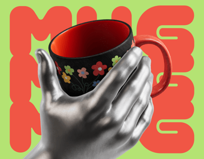 ProVisual — Mug with Hand 3D mockup