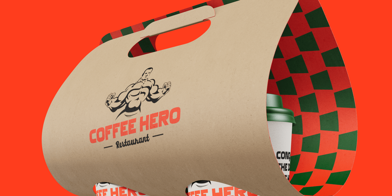 ProVisual — Two Coffee Cups in Carrier 3D mockup and 3D model - see every detail and customize online