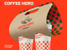 ProVisual — Two Coffee Cups in Carrier 3D mockup and 3D model - see every detail and customize online