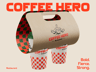 ProVisual — Two Coffee Cups in Carrier 3D mockup and 3D model - see every detail and customize online