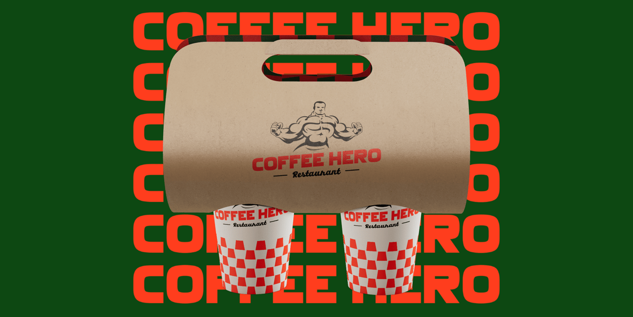 ProVisual — Two Coffee Cups in Carrier 3D mockup and 3D model - see every detail and customize online