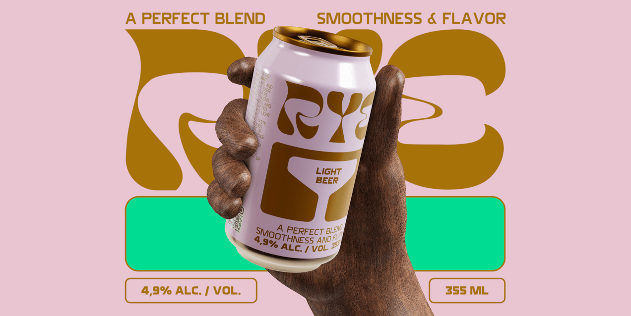 ProVisual — 330ml Can with Hand 3D mockup