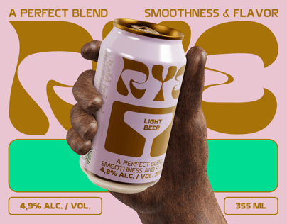 ProVisual — 330ml Can with Hand 3D mockup