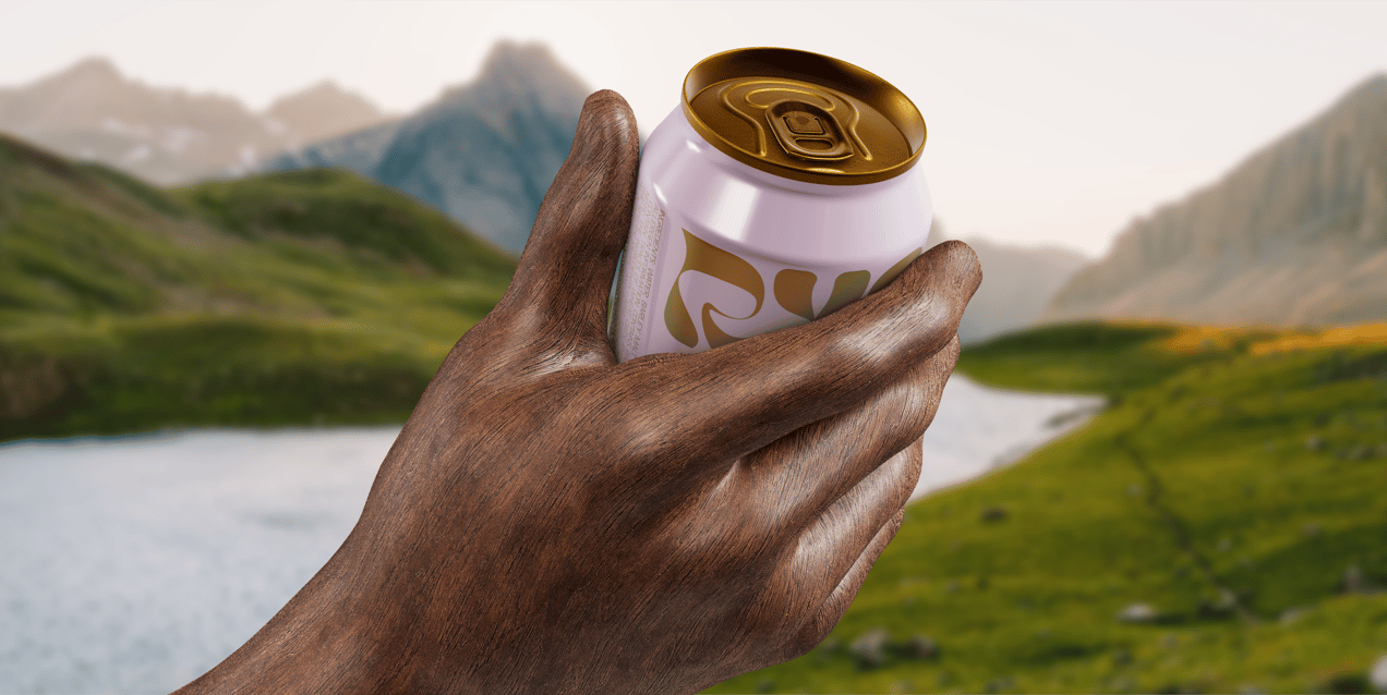 ProVisual — 330ml Can with Hand 3D mockup and 3D model - visualize online now