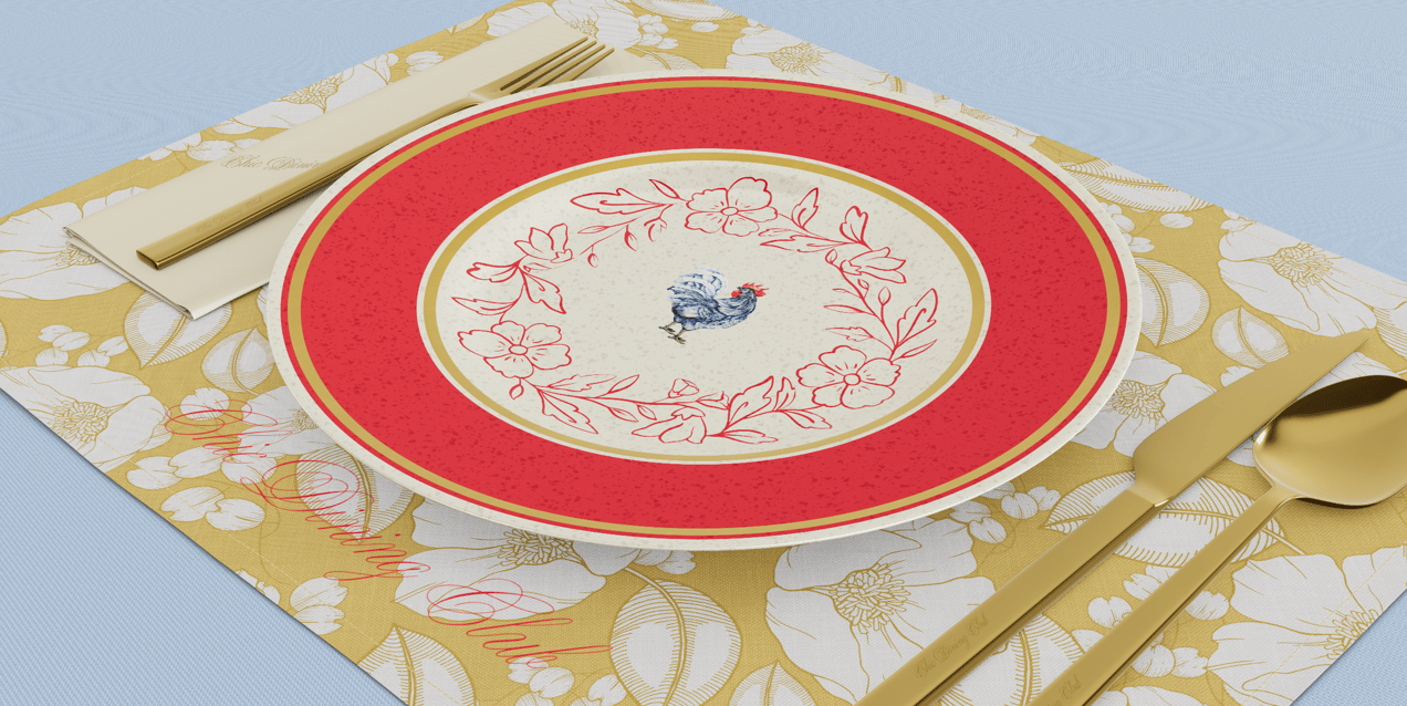Plate & Cutlery Set 3D Mockup, 3D model. ProVisual. 