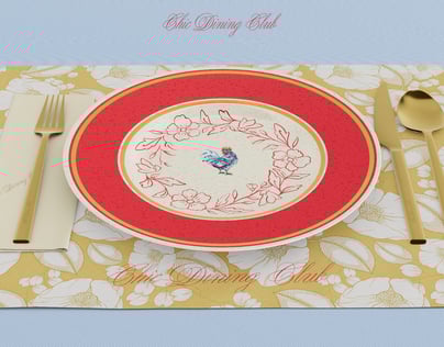 Plate & Cutlery Set 3D Mockup, 3D model. ProVisual. 