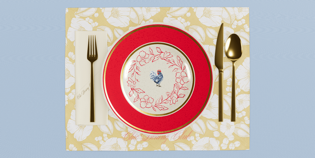 ProVisual — Plate & Cutlery Set 3D mockup