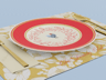 Plate & Cutlery Set 3D Mockup, 3D model. ProVisual. 