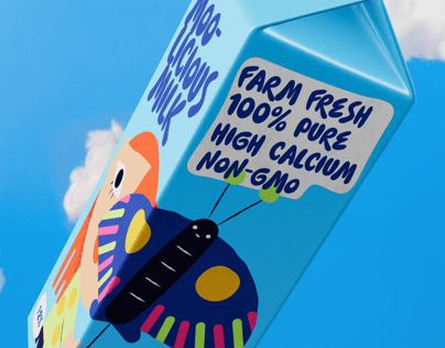 Free Milk carton 3D mockup. Create presentations using Online Mockup Generator.