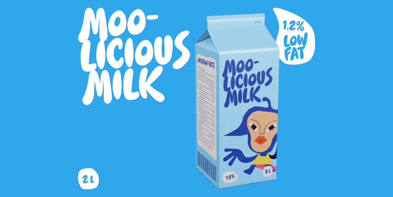 ProVisual — 2L Milk Pack 3D mockup
