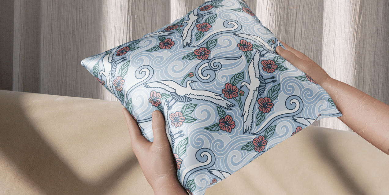 Square Pillow with Hands. 3D model. ProVisual.