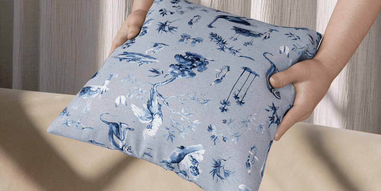 Square Pillow with Hands. 3D model. ProVisual.
