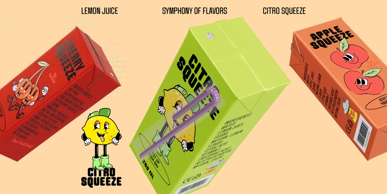 ProVisual —  200ml Juice Box 3D mockup and 3D model - see every detail and customize online