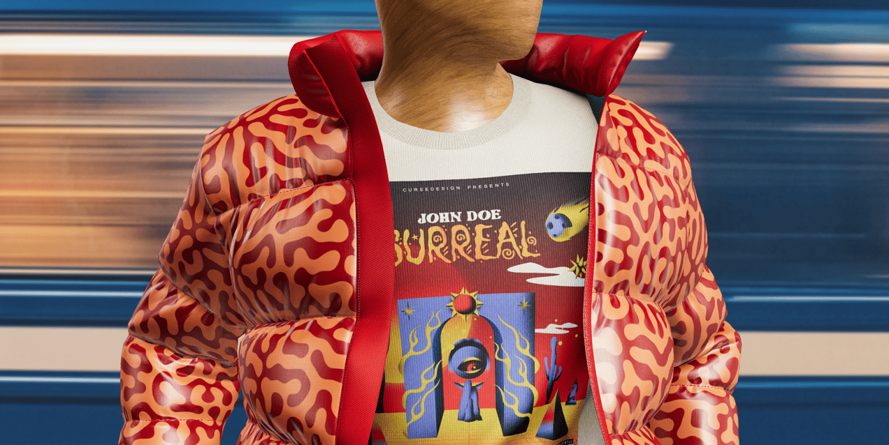 Outfit with Puffer Jacket and Pants. 3D model. ProVisual. 