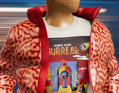 Outfit with Puffer Jacket and Pants. 3D model. ProVisual. 