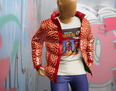Outfit with Puffer Jacket and Pants. 3D model. ProVisual. 