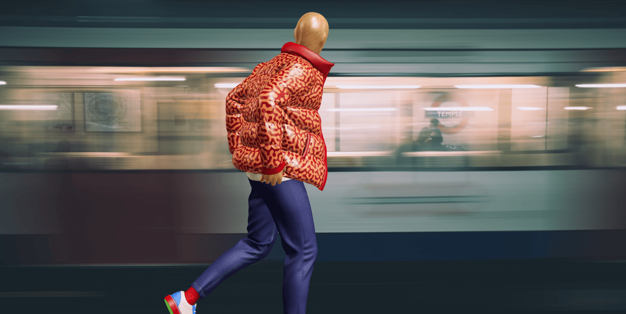 Outfit with Puffer Jacket and Pants. 3D model. ProVisual. 