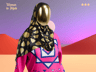 Free Hijab and Sweatshirt 3D mockup. Create presentations using Online Mockup Generator.