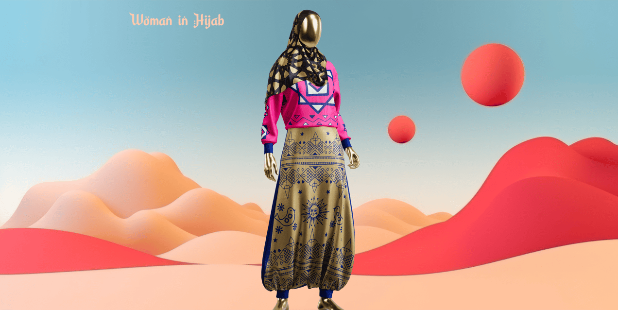 ProVisual — Hijab and Sweatshirt Mockup 3D mockup