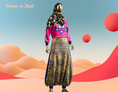 ProVisual — Hijab and Sweatshirt Mockup 3D mockup