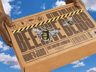 Carton Box with Hands. 3D model. ProVisual.