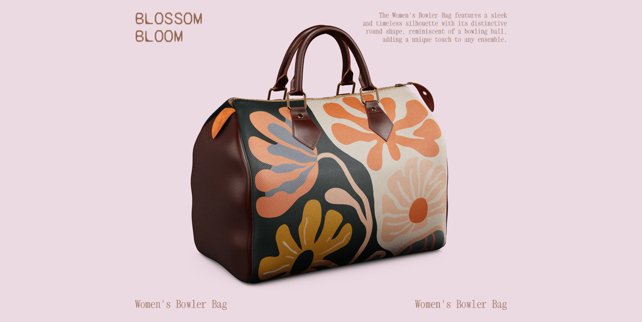 ProVisual — Women's Bowler Bag 3D mockup and 3D model - see every detail and customize online