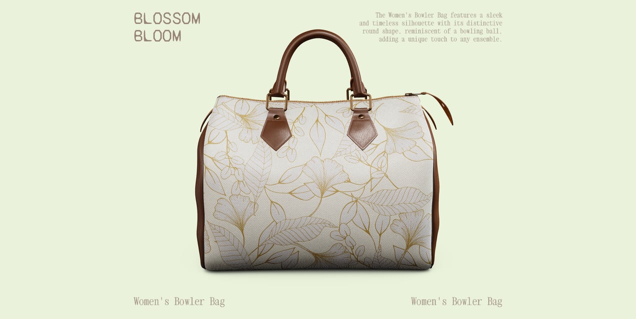 ProVisual — Women's Bowler Bag 3D mockup and 3D model - see every detail and customize online