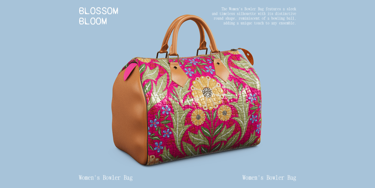 ProVisual — Women's Bowler Bag 3D mockup