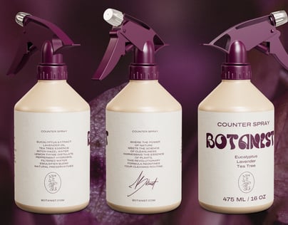 Plastic Spray Bottle 3D Mockup, 3D model. ProVisual. 
