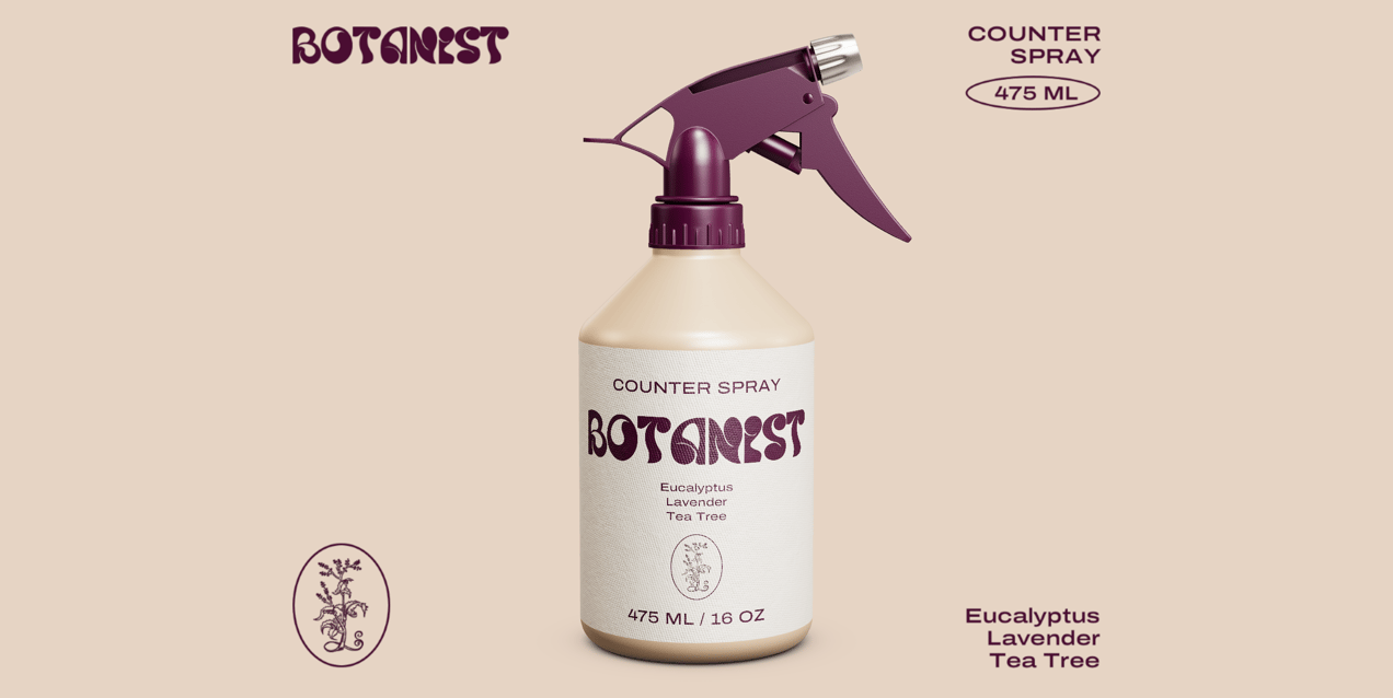 Plastic Spray Bottle 3D Mockup, 3D model. ProVisual. 