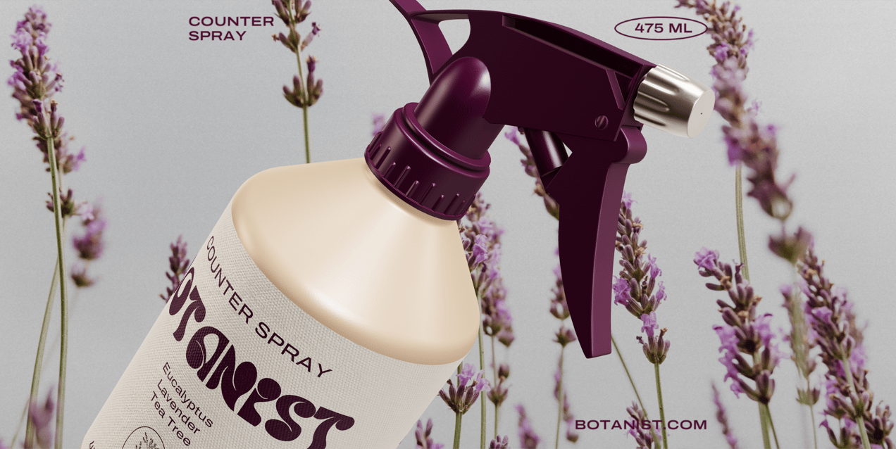 Plastic Spray Bottle 3D Mockup, 3D model. ProVisual. 