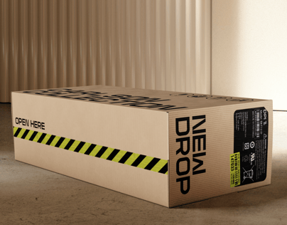 ProVisual — Corrugated Cardboard Box 3D mockup and 3D model - try it now and get yours today