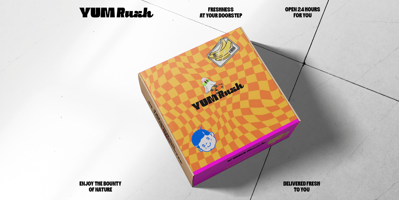 ProVisual — Square Corrugated Carton Box 3D mockup