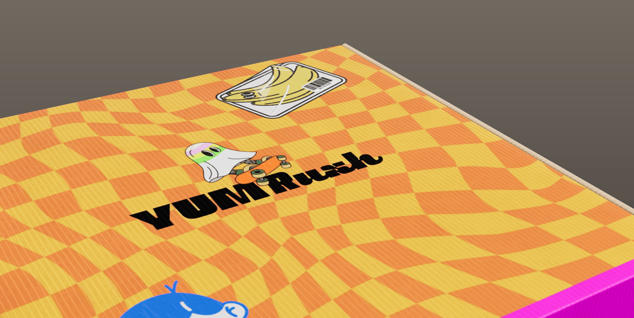 ProVisual — Square Corrugated Carton Box 3D mockup and 3D model - create your perfect project online