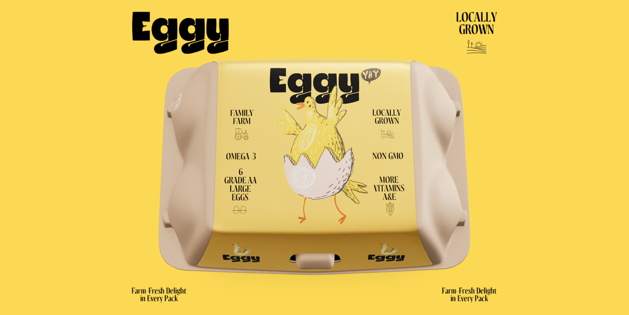6 Egg Carton Box. 3D model. ProVisual. 