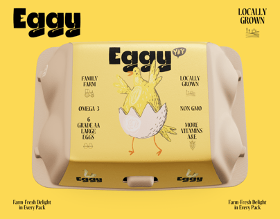 6 Egg Carton Box. 3D model. ProVisual. 