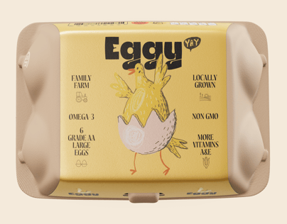 6 Egg Carton Box. 3D model. ProVisual. 