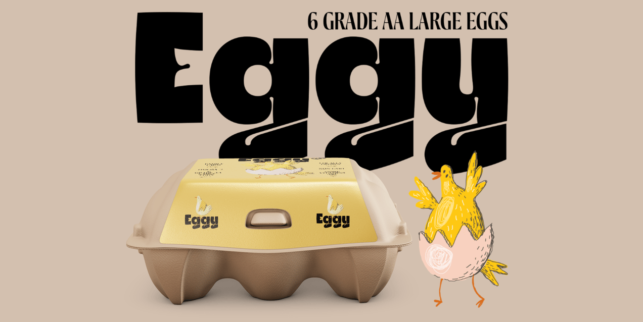 6 Egg Carton Box. 3D model. ProVisual. 