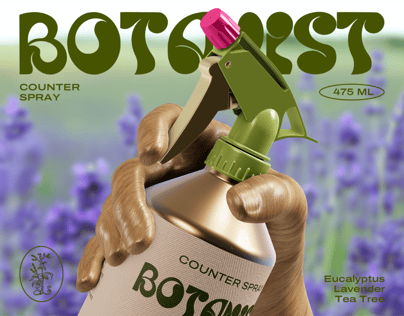 ProVisual — Spray Bottle with Hand 3D mockup