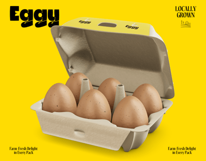 Opened  6 Egg Carton Box. 3D model. ProVisual. 