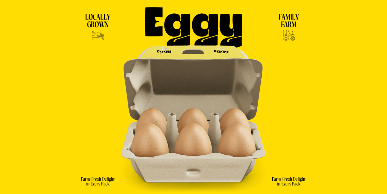 ProVisual — Opened  6 Egg Carton Box 3D mockup