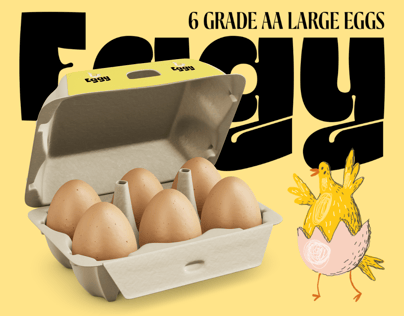 Opened  6 Egg Carton Box. 3D model. ProVisual. 
