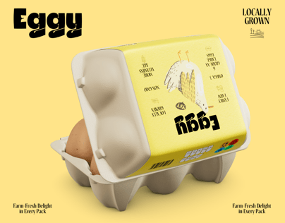 Opened  6 Egg Carton Box. 3D model. ProVisual. 