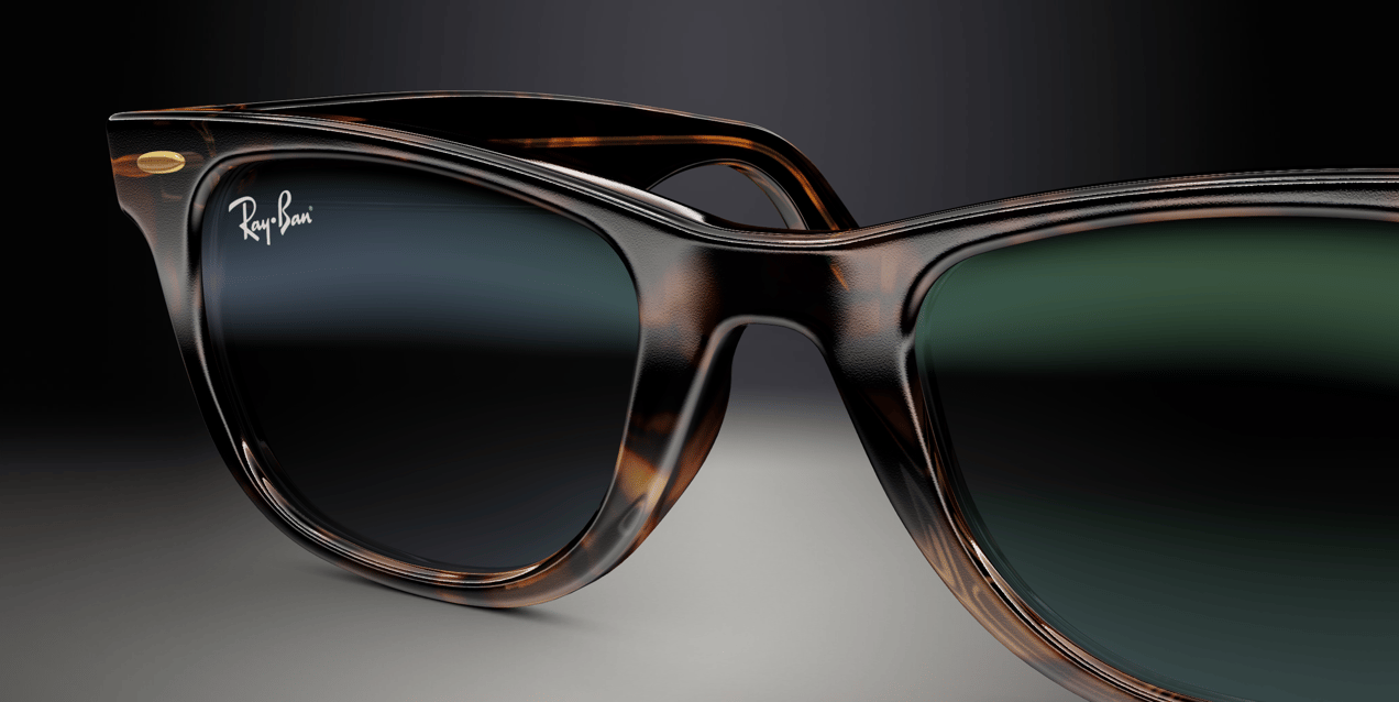 Sunglasses 3D mockup. Create presentations using Online Mockup Generator.