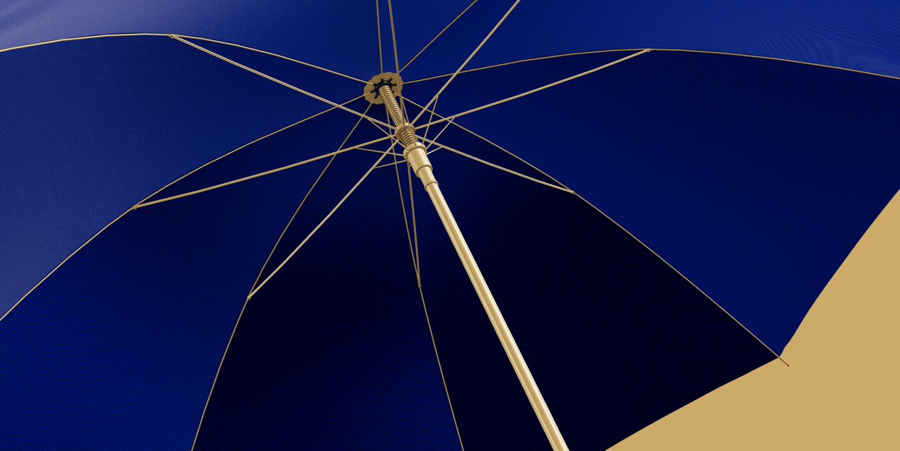 Umbrella 3D Mockup, 3D model. ProVisual. 